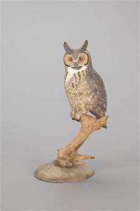 GILLEY Wendell 1904-1983,Half-Size Great Horned Owl,1960,Copley US 2022-07-14