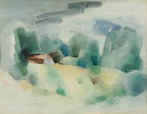 GILLILAND Hector Beaumont 1911-2002,Landscape,1955,Shapiro AU 2009-05-03