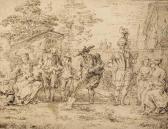 GILLOT Claude 1673-1722,Les quatre âges de la vie: Seven figures in a gard,Christie's GB 2003-07-08