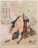 GILLRAY James 1756-1815,a voluptory under the horrors of digestion,1792,Sotheby's GB 2003-10-14