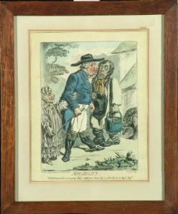 GILLRAY James 1756-1815,"Affability" - a caricature,Anderson & Garland GB 2007-06-18