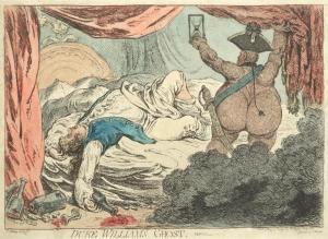 GILLRAY James 1756-1815,Duke William's Ghost,1799,Bonhams GB 2018-07-04