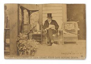 GILMAN John G,Last Photograph of Gen. Grant, Four Days before De,1855,Swann Galleries US 2014-11-25