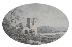 GILPIN William, Rev. 1724-1804,Landscape with ruined church,Clevedon Salerooms GB 2023-03-09
