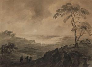 GILPIN William, Rev. 1724-1804,Two travellers in an Italianate landscape,Rosebery's GB 2023-03-29