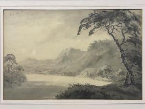 GILPIN William Sawrey 1762-1843,lake landscape,Jim Railton GB 2022-07-02