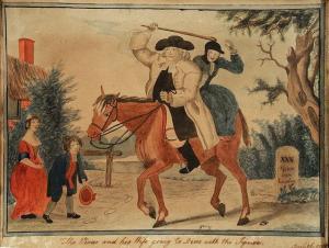GILRAY James 1756-1815,The Vicar and His Wife Going to Dine with the Squire,Mallams GB 2016-10-19
