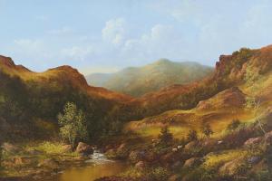 GILRONAN Raymond Alfred 1950,RIVER IN THE VALLEY,Ross's Auctioneers and values IE 2023-07-19