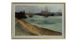 GILROY John William 1868-1944,The Mauretania Leaving the Tyne,Anderson & Garland GB 2023-11-30