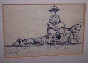 GILROY,Sitting on a Crocodile,Simon Chorley Art & Antiques GB 2009-10-22