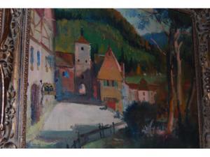 GILROY,view of Rothenburg on the Tauber,Lawrences of Bletchingley GB 2009-04-21