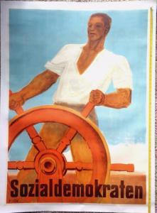 GILSI René 1905-2002,Swiss political art/propaganda poster,1947,Quinn & Farmer US 2018-07-26