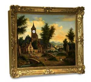 GILT C,a church in a rural wooded landscape,Antiquorum IT 2012-03-11