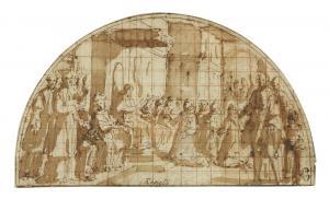 GIMIGNANI Alessio 1567-1661,Bénédiction d'un pape,Christie's GB 2012-03-29