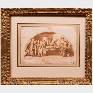 GIMIGNANI Alessio,Design for a Lunette: The Death of St. Francis,Stair Galleries 2021-10-20
