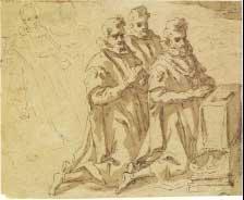 GIMIGNANI Alessio 1567-1661,Tre figure inginocchiate,Porro & C. IT 2006-11-23