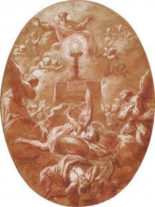 GIMIGNANI Ludovico 1648-1697,God the Father and the Altar of the Eucharist, wit,Sotheby's 2022-07-06