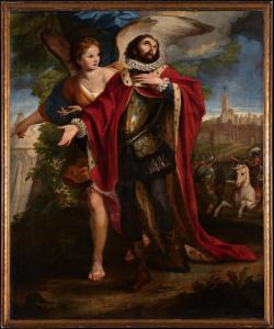 GIMIGNANI Ludovico 1648-1697,King St Ferdinand III guided by the Angel during t,Sotheby's 2023-06-13