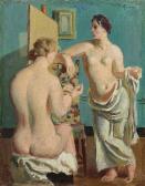GIMMI Wilhelm 1886-1965,Deux nus dans intérieur,1926,Christie's GB 2018-09-18