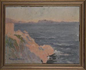 GIMMIG Pierre 1877-1942,Marseille, la corniche et les Alpilles,Etienne de Baecque FR 2019-01-24