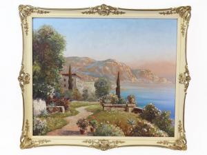 GINELLI 1900-1900,An Italian lake scene,20th Century,Bellmans Fine Art Auctioneers GB 2017-08-08