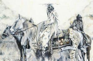 GINKEL van Paul 1960,Horseback,1994,Levis CA 2015-11-08