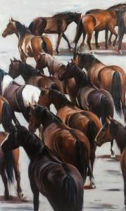 GINKEL van Paul 1960,Horses,Hindman US 2019-11-07