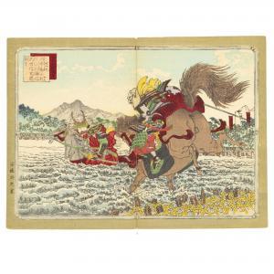 GINKO Adachi 1874-1897,Batalha de Kawanakajima,16th century,Marques dos Santos PT 2022-09-24