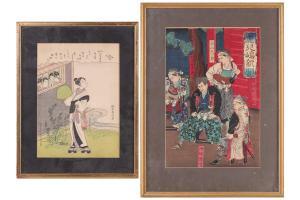 GINKO Adachi 1874-1897,depicting Saigo Takamori and his officers,Dawson's Auctioneers GB 2022-12-15