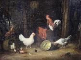 GINNEKEN Matthieu Theeuwes 1811-1888,Het kippenhok,1867,Venduehuis NL 2022-10-11