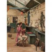 GINNETT Louis 1875-1946,slade school cast room, mrs avril m. burnleigh,Sotheby's GB 2006-05-25