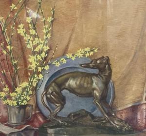GINNETT Louis 1875-1946,The bronze hound,1931,Gorringes GB 2021-05-10