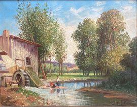 GIORDANO DI PALMA Leon Jean 1886,Le moulin à eau,Delorme-Collin-Bocage FR 2021-10-28