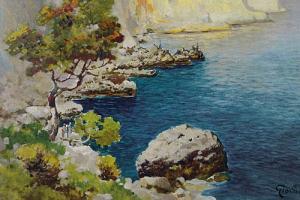 GIORDANO Felice 1825-1892,Marina di Capri,Meeting Art IT 2016-05-08