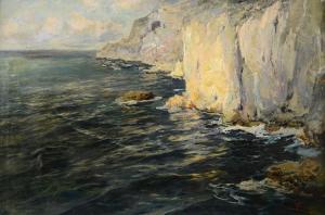GIORDANO Felice 1880-1964,Promontorio sul mare,Meeting Art IT 2024-04-20