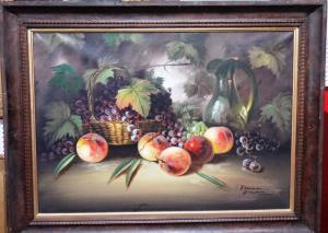 GIORDANO Francesco,Still life of peaches and grapes,Bellmans Fine Art Auctioneers GB 2018-05-12