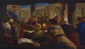 GIORDANO Luca 1634-1705,Christ disputing with the doctors,Christie's GB 2024-01-31