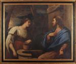 GIORDANO Luca 1634-1705,Jesus by the well with the Samaritan woman,Cabral Moncada PT 2020-06-29