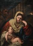 GIORDANO Luca 1634-1705,Virgen con niño,Juan E. Gomensoro UY 2016-05-18