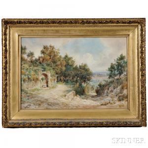 GIORNI Carlo 1800-1900,View of the Italian Countryside,Skinner US 2016-04-08