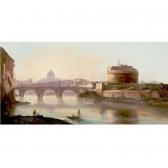 GIOVANNINI Vincenzo,view of the tiber with the castel sant angelo,1880,Sotheby's 2005-05-26