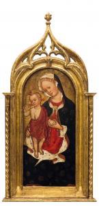 GIOVANNINO DI PIETRO DA VENEZIA 1389-1448,Madonna con Bambino,1443,Cambi IT 2017-05-17