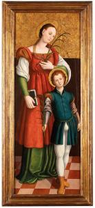 GIOVENONE Girolamo 1486-1555,I Santi Quirico e Giulitta,Wannenes Art Auctions IT 2023-11-29