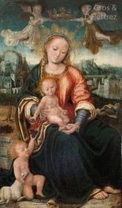 GIOVENONE Girolamo 1486-1555,Vierge à l\’Enfant,Gros-Delettrez FR 2019-12-06