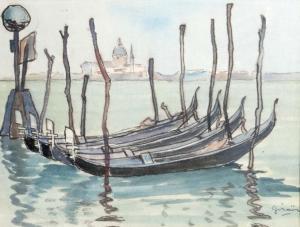 GIRAÏN A 1900-1900,Gondoles à Venise,c.1950,Neret-Minet FR 2016-06-22