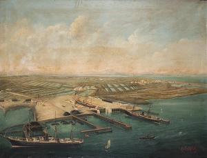 GIRALDEZ Y PENALVER Adolfo 1840-1920,Steamboats,1878,Subastas Segre ES 2019-10-22