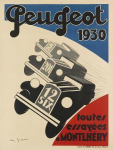 GIRARD André 1901-1968,PEUGEOT,1930,Swann Galleries US 2019-05-23