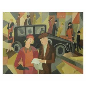 GIRARD Georges 1917-2003,Parisian Street Scene,Kodner Galleries US 2019-08-14