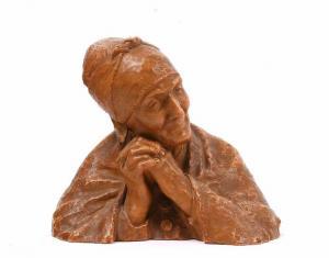GIRARDET Berthe Imer 1869-1940,buste de jeune,Le Calvez FR 2020-03-04