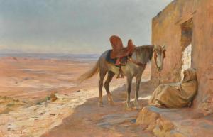 GIRARDET Eugene 1853-1907,Rest in the Desert,Sotheby's GB 2024-04-23